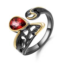 Женское кольцо с камнями gemb's BALLET, регулируемое кольцо с натуральным гранатом 1,05ct, из серебра 925 пробы, ручная работа 2024 - купить недорого
