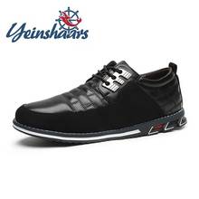 Zapatos transpirables de punta redonda para hombre, zapatillas planas informales de cuero, para caminar, talla grande 47 48 2024 - compra barato