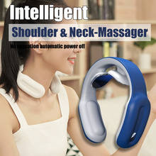 Smart Home Smart Electric Neck and Shoulder Massager Pain Relief Tool Relaxation Cervical Vertebra Physiotherapy Healthy Safety 2024 - buy cheap