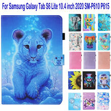 Чехол-накладка для Samsung Galaxy Tab S6 Lite 10,4, 2020, P610, P615, SM-P610, SM-P615, 10,4 дюйма, с подставкой, с мультяшным рисунком 2024 - купить недорого