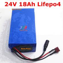 24V 18AH24v Electric Bicycle LIFEPO4 500w 800w PVC Case 24v Lithium Scooter Electric Bike Battery Pack + BMS Charger 2024 - buy cheap