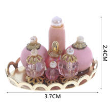 1Set 1:12 Scale Perfume Tray Miniature Furniture Fabric Model Mini Dollhouse Furniture Doll Bedroom Bath Dolls House 2024 - buy cheap