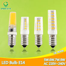 Bombilla LED E14 de 5W, 6W, 7W, 9W, 12W, CA de 220V, 240V, minibombilla de cerámica, foco de vela, lámpara ampolla 2024 - compra barato
