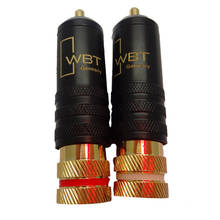 Conector RCA chapado en oro, WBT-0144, para soldar, Audio/vídeo 2024 - compra barato