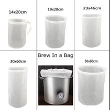 Brew In A Bag, 120 Micron Nylon Filter Bag for Homebrew Kettle Food Grade Grain Brew Bag Reusable Nylon Strainer Bucket Filter 2024 - buy cheap