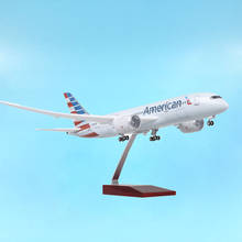 Avión de aviación Dreamliner 1/130 B787, modelo de avión de 47cm, con ruedas de tren de aterrizaje, juguete, 787 2024 - compra barato