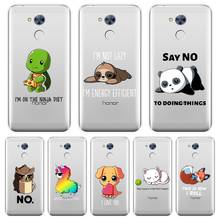 Мягкий чехол для Huawei Honor 6A 4C 5C 6C Pro с цитатами собака кошка лиса панда черепаха чехол для телефона силиконовый для Huawei Honor 4X 5A 5X 6 6X 2024 - купить недорого
