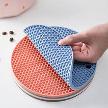 OAPE Round Heat Resistant Silicone Mat Drink Cup Coasters Non-Slip Pot Bowl Plate Holder Table Placemat Kitchen Accessories 2024 - buy cheap