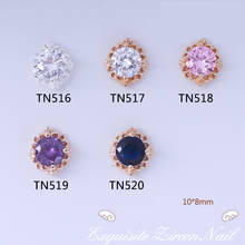 10 Pcs Shiny Zircon 3D Nail Art Decorations Luxury Diamond Crystal Charm Alloy Around Jewelry Manicure Design Accessories 2024 - buy cheap