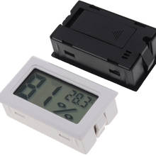 Termômetro e higrômetro digital lcd, mini sensor eletrônico de temperatura e umidade, sonda embutida 2024 - compre barato