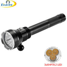 3xXHP70.2 LED Yellow Light Diving Flashlight 26650 Underwater Waterproof Spearfishing Lights for Hunting Deep Sea Cave Dive Lamp 2024 - buy cheap