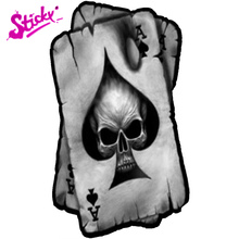 STICKY Ace Of Spades Skull Car Sticker Decal Decor Motorcycle Off-road Laptop Trunk Guitar PVC Vinyl Stickers 2024 - buy cheap