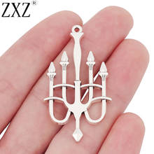 ZXZ 10pcs Alloy Large Candle Holder Charms Pendants for Necklace Jewelry Making Findings 50x27mm 2024 - buy cheap