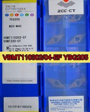 VBMT110302-EF YBG205 VBMT110304-EF YBG205 100% original Zcc.ct Carbide insert Processing: stainless steel 2024 - buy cheap