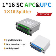 Free Shipping 1x16 Splitter LGX Box Cassette Card Inserting SC/UPC PLC Splitter Module 1:16 16 Ports Fiber Optical PLC Splitter 2024 - buy cheap