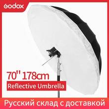 Godox-paraguas para estudio fotográfico, sombrilla reflectante negra y plateada de 70 pulgadas y 178cm, con cubierta difusora grande para sesiones de grabación en estudio 2024 - compra barato