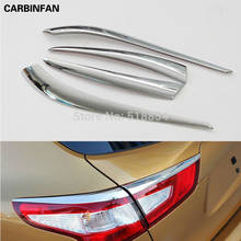 Rear Lamp Cover Trim Taillight Adornment Strips 4P/Set ABS Chrome Lamp Shade Frame Decoration For Nissan Qashqai 2014 2015 2016 2024 - buy cheap