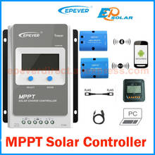 Controlador de carga Solar MPPT EPever 40A 30A 20A 10A Tracer AN Series, regulador LCD de luz trasera para batería de iones de litio de plomo-ácido 2024 - compra barato