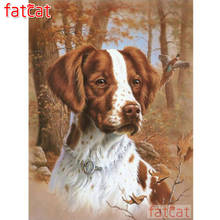 Fatcat 5d diy pintura diamante cão de estimação quadrado completo broca redonda diamante bordado strass animal decoração casa presente ae008 2024 - compre barato