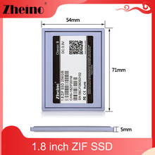 Zheino 1.8'' ZIF/CE 40Pins SSD 32GB 64GB 128GB MLC SMI Controll 5mm Solid State Hard Drive 2024 - buy cheap