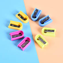 Wholesale 40pcs 80pcs Mini Pencil Sharpeners Small Kids Hand Plastic Pencil sharpener School Items 2024 - buy cheap