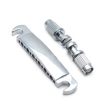 A Set 13 Hole Tune-O-Matic Tailpiece with Stud & Anchor for LP Electric Guitar (6/7/8/12 String) Chrome 2024 - buy cheap