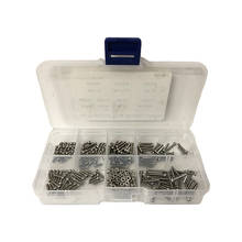 230pcs M2 Hex Socket Screws Stainless Steel Hex Socket Button Head Screw Bolts Nuts Assortment Kit With Plastic Box 2024 - buy cheap