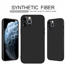 Case For iPhone 12 Mini 12 Pro Max Genuine Nillkin Synthetic Carbon Fiber Hybrid Ultra Slim Armor Case Cover For iPhone 12 Case 2024 - buy cheap