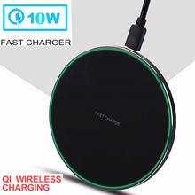 Qi Wireless Charger Pad Phone Stand Charging Dock Station 10W for Huawei Mate 30 P30 Pro Google Pixel 4 For iPhone 11 Pro Max X 2024 - buy cheap