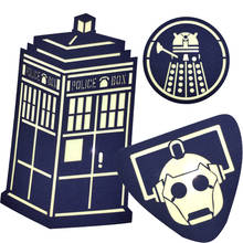 Doctor who cyberman tardis darlc adesivo de velcro militar, náilon azul luminoso, tático para roupas, chapéu, decoração de jaqueta 2024 - compre barato