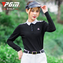 2020 PGM New spring and summer golf apparel ladies long-sleeved T-shirt tops Sports Functional Fabric golf clothes for women 2024 - buy cheap