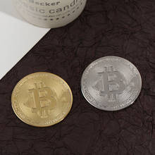 1PCS Creative Souvenir Gold Plated Bitcoin Coin Collectible Great Gift Bit Coin Art Collection Physical Gold Commemorative Coin 2024 - buy cheap