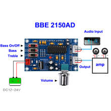 Placa de tom de pré-amplificador bbe 2150ad, ajuste de baixo afiado, equalizador, pré-amplificador de controle de tom, dc 12-24v 2024 - compre barato
