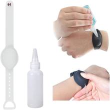 Adjustable Hand Sanitizer Wristband Hand Dispenser  Portable Bracelet Pumps With Refillable Beak Bottle Hold Handwash Gel 2024 - buy cheap