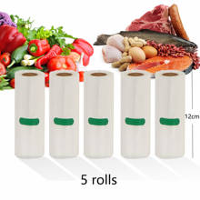 5 Rolls/Lot Household Food Vacuum Packing Bag For Vacuum Sealer Vacuum Storage bags Food Fresh Long Keeping 12cm*500cm 2024 - buy cheap