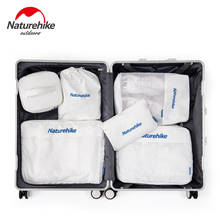 Naturehike conjunto de armazenamento de bagagem 6 em 1, conjunto de 6 peças de viagem para guardar roupas, sapatos portáteis, bolsa de armazenamento de bagagem 2024 - compre barato