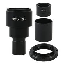 NDPL 2X Biological Microscope Eyepiece Lens Adapter 23.2mm 30mm T2 Mount For SLR EOS Canon Nikon Camera 2024 - buy cheap