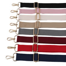 Saco de ombro longo cinta de algodão moda ampla substituição cinta para sacos de mulher de náilon acessórios do mensageiro saco cintas 2024 - compre barato