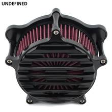 Air Cleaner Intake Filter System Kit Fence Style for Harley Touring Electra Glide Road King FLH FLTR 2017-2021 Softail FatBob 2024 - buy cheap