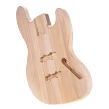 Corpo de baixo elétrico inacabado, corpo de madeira feito para baixo, presente desejado para amantes da guitarra jb 2024 - compre barato