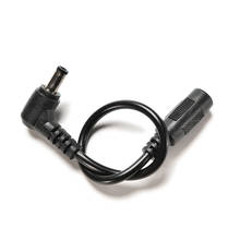 Cabo de extensão para câmera de cctv, cabo de plugue dc de 5.5x2.5mm, macho de 90 graus ângulo reto para adaptador fêmea de 5.5x2.1mm 2024 - compre barato