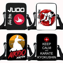 Cool Martial Art Judo / Taekwondo / Karate / Aikido Messenger Bag Women Handbag Canvas Crossbody Bags Bookbag Small Satchel Gift 2024 - buy cheap