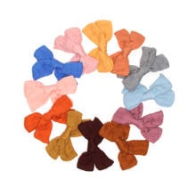 24pcs/ lot Cotton Bow Hair Clips for Girls Baby Kids Barrettes Hairpins Super Soft Hair Bows Hair Accessories JFNY172 2024 - buy cheap