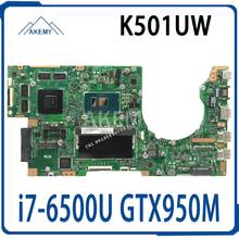 K501UW K501UX placa base de Computadora Portátil para For Asus K501UB K501UW K501UQ K501UXM Placa base con DDR3 4GB RAM i7-6500U GTX950M gráficos 2024 - compra barato