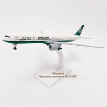 Avión de 19cm de aleación de Metal, modelo de avión de China, Taiwán, EVA Air B777, Boeing 777, con ruedas y engranajes de aterrizaje 2024 - compra barato