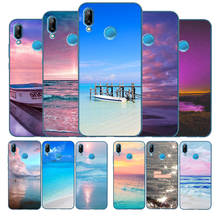 Морской синий и розовый мягкий силиконовый чехол для телефона Huawei P9 P10 P20 P30 P40 LITE P20 P30 P40 PRO P smart Y6 Y7 Y9 Prime nova 3i 2024 - купить недорого