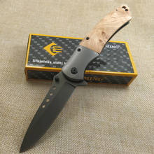 High Quality Tactical Folding Knife 440C Steel Blade Pocket Hunting Camping Knife Survival Outdoor Tool Wood Handle knife 2024 - buy cheap
