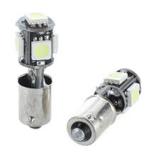 2x Bulb 5 LED 5050 SMD BA9S H6W T4W White Anti ODB Error code lamp 2024 - buy cheap