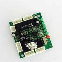 Mini placa de circuito para módulo de comutador ethernet, placa de circuito com 100mbps, 5/8 portas pcba, placa mãe oem 2024 - compre barato