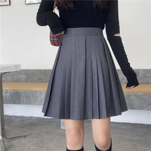 Ruibbit Japanese School Uniform Women Skirts Harajuku Gothic Black Gry Pleated Skirt Punk High Waist Plus Size 4XL 2024 - buy cheap